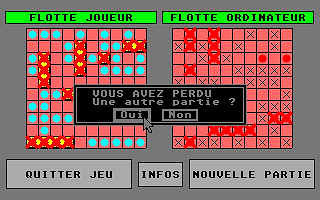 Bataille Navale atari screenshot